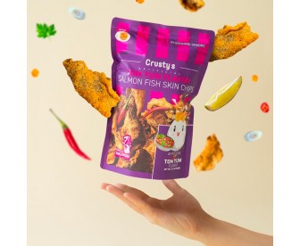 Crusty's 三文鱼鱼皮 冬阴功味 100克(保质期:2022.10) Crusty's 三文鱼鱼皮 冬阴功味 100克(保质期:2022.10)
